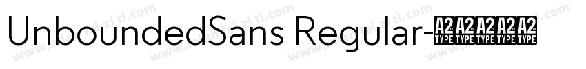 UnboundedSans Regular字体转换